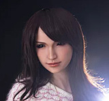 リアルスキンシリーズ Sanhui Doll 皮膚メイク付き 最新作 158cm Eカップ#42 妮娜(nina)ヘッドフルシリコン製ラブドール フェイシャルEX機能選択可 ビキニ