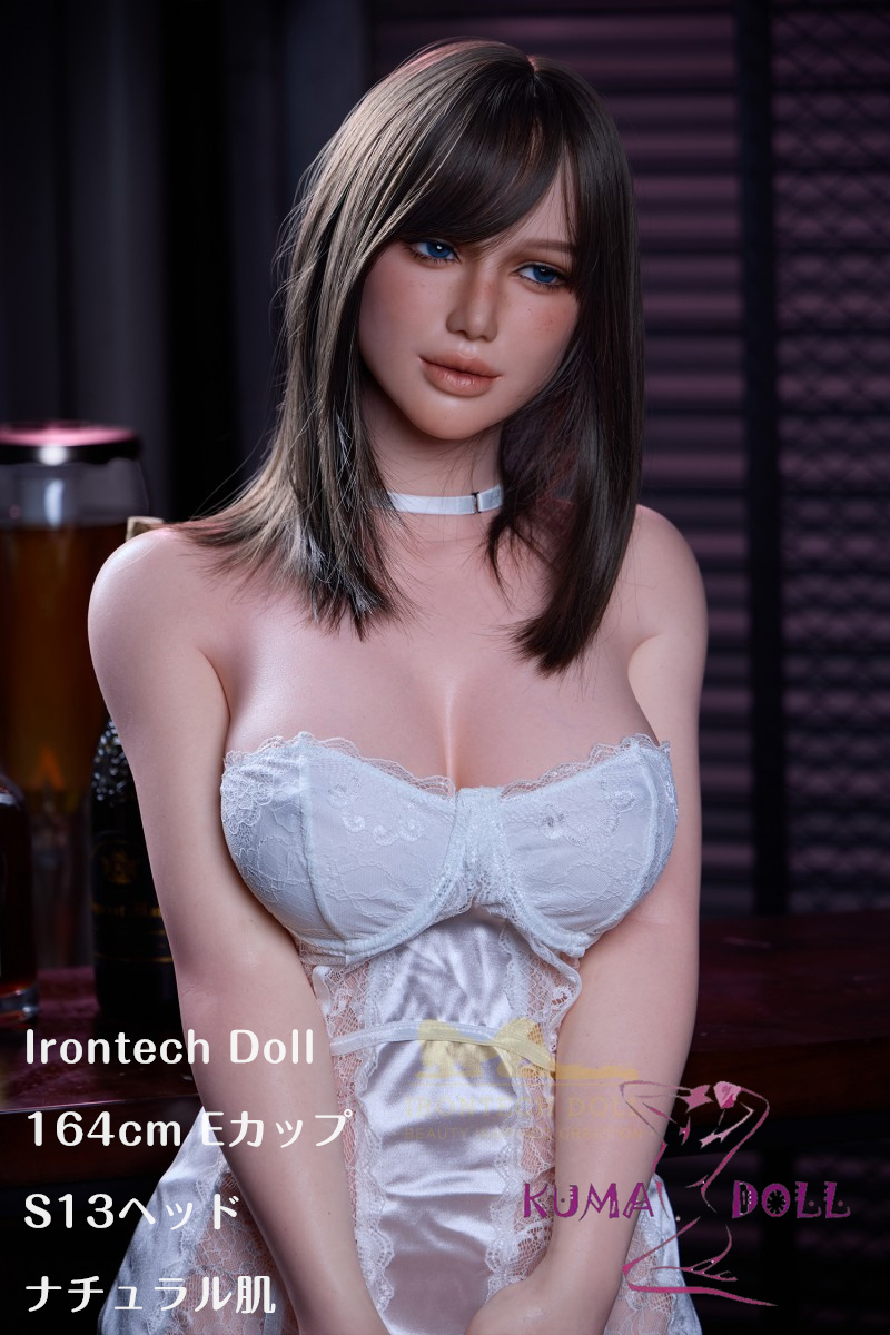 フルシリコン製ラブドール Irontech Doll シームレス 164cm Eカップ S13ヘッド 等身大ダッチワイフ 白の透けスカート