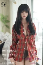 TOP-CYDOLL フルシリコン製ラブドール 168cm Fカップ Himariヘッド 赤いチェックシャツ 等身大ドール
