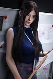 蛍火日記 162cm Aカップ 天城（Tiancheng）ヘッド  メイク③ フルシリコン製ラブドール 黒髪ストレートxお姉さん系OL 等身大ドール 掲載画像は硬めシリコンヘッド（口開閉機能なし）