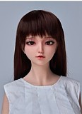 リアルスキンシリーズ Sanhui Doll 皮膚メイク付き 最新作 125cm Fカップ #12诺琳 フルシリコン製ラブドール フェイシャルEX機能選択可 猫耳美少女