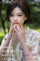 FANREAL 153cm Bカップ  Molly ROS機能付き リアルメイク付き フルシリコン製ラブドール 花柄ワンピース ショートボブ美少女
