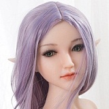 リアルスキンシリーズ Sanhui Doll 皮膚メイク付き 最新作 125cm Fカップ #12诺琳 フルシリコン製ラブドール フェイシャルEX機能選択可 猫耳美少女