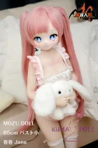 MOZU DOLL 【A級】二分 1/2ドール 卷卷 ピンクツインテール ロリ風 可愛いアニメラブドール ソフトビニール製頭部 TPE製ボディ 肌色＆眼球色＆メイク＆ウィッグは宣材写真と同じ