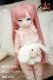 MOZU DOLL 【A級】二分 1/2ドール 卷卷 ピンクツインテール ロリ風 可愛いアニメラブドール ソフトビニール製頭部 TPE製ボディ 肌色＆眼球色＆メイク＆ウィッグは宣材写真と同じ