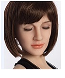 リアルスキンシリーズ Sanhui Doll 皮膚メイク付き 158cm Eカップ#41ヘッド フルシリコン製ラブドール タイトスカート