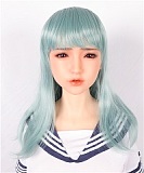 リアルスキンシリーズ Sanhui Doll 皮膚メイク付き 158cm Eカップ#41ヘッド フルシリコン製ラブドール タイトスカート
