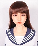 リアルスキンシリーズ Sanhui Doll 皮膚メイク付き 158cm Eカップ#41ヘッド フルシリコン製ラブドール タイトスカート