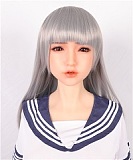 リアルスキンシリーズ Sanhui Doll 皮膚メイク付き 158cm Eカップ#41ヘッド フルシリコン製ラブドール タイトスカート
