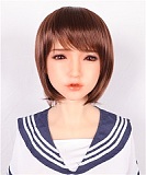 リアルスキンシリーズ Sanhui Doll 皮膚メイク付き 158cm Eカップ#41ヘッド フルシリコン製ラブドール タイトスカート