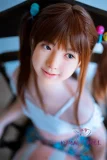 J-cute 149cm バスト平 AGD02 紬ヘッド フルシリコン製ラブドール 清楚系ツインテール美少女