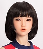 リアルスキンシリーズ Sanhui Doll 皮膚メイク付き 158cm Eカップ#41ヘッド フルシリコン製ラブドール タイトスカート