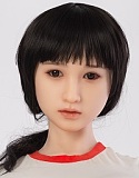 リアルスキンシリーズ Sanhui Doll 皮膚メイク付き 158cm Eカップ#41ヘッド フルシリコン製ラブドール タイトスカート