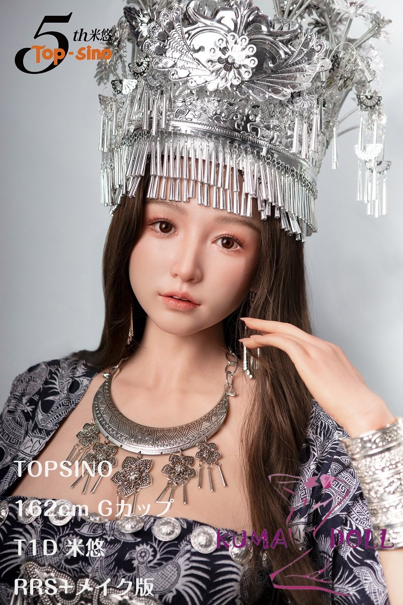 【RRS+版】TOPSINO 162cm Gカップ TYPEグラビア T1D 米悠（miyou）ヘッド ミャオ族少女 フルシリコン製 ラブドール 等身大ダッチワイフ
