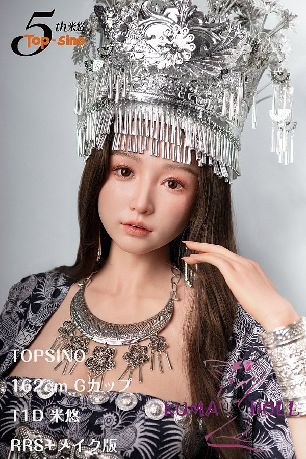 【RRS+版】TOPSINO 162cm Gカップ TYPEグラビア T1D 米悠（miyou）ヘッド ミャオ族少女 フルシリコン製 ラブドール 等身大ダッチワイフ