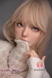 SHEDOLL 148cm Dカップ 沅沅2.0（Yuanyuan） ヘッド ラブドール 掲載画像はフルシリコ製超擬真の肌テクスチャ付き 幼顔リアルドール