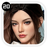 SHEDOLL 158cm Cカップ 江小棠（Jiangxiaotang）ヘッド お団子ヘア 等身大 セックス 人形 ボディー材質など選択可能 掲載画像は フルシリコン製 ライト小麦色肌 ラブドール