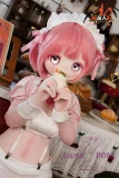 MOZU DOLL 【SSR級】130cm バスト大 草莓（Strawberry）ちゃん ビニール製頭部+TPE製ボディ 肌色＆眼球色＆メイク＆ウィッグは宣材写真と同じ 元気いっぱいメイド風