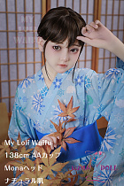 【10%OFF実施中！カートに入れると割引後の価格をご確認いただけます】My Loli Waifu 138cm AAカップ Moa ( 萌愛 )ヘッド TPE材質ボディ+シリコンヘッド 和風着物 リアルドール