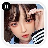 SHEDOLL 145cm Gカップ 熙熙（Xixi）ヘッド 掲載画像はフルシリコン製 超擬真の肌テクスチャ付き JK制服