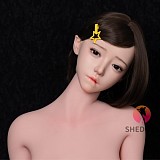 SHEDOLL 145cm Gカップ 熙熙（Xixi）ヘッド 掲載画像はフルシリコン製 超擬真の肌テクスチャ付き JK制服