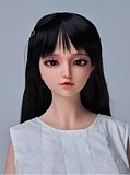 リアルスキンシリーズ Sanhui Doll 皮膚メイク付き 125cm Fカップ ヘッド＃7-冉冉(ranran) フルシリコン製ラブドール フェイシャルEX機能選択可 ランジェリー風コスプレ