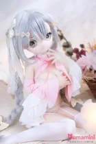 MW Girl（魔物姫）ラブドール 85cm 雅子ヘッド 掲載画像はソフトビニール製頭部+シリコン製ボディ 大きな瞳とピンクのワンピース美少女アニメラブドール