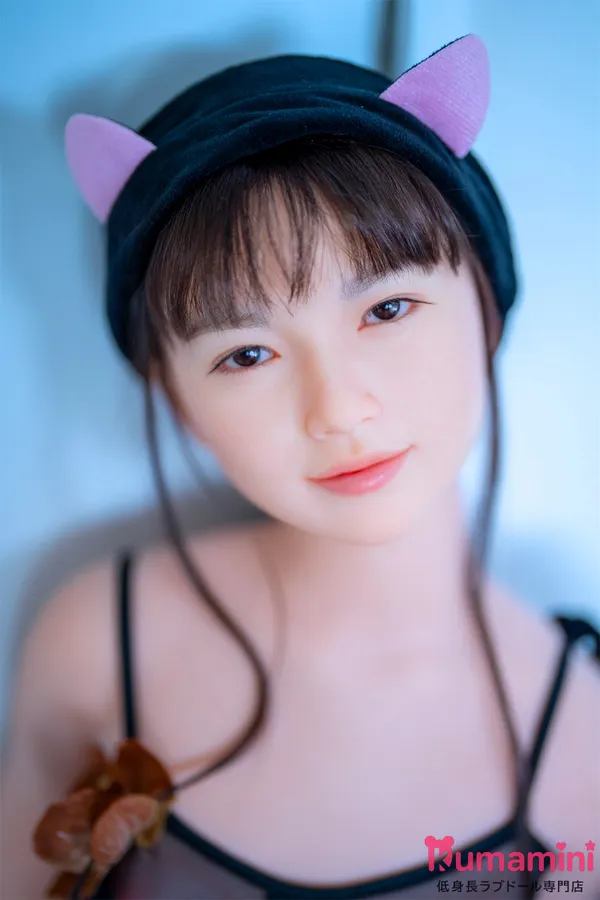 J-cute 唯ヘッド 笑い顔 133cm貧乳 ピンク猫耳リアルドール 清らかな美少女のセックスドール 宣材写真は高級フルシリコンダッチワイフ