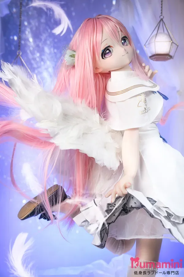 MW Girl(魔物姫) 艾莉亚 ヘッド 85cm 天使系ピンク髪のラブドール 宣材写真はシリコン製ボディ 宣材写真と同じ制服も付属