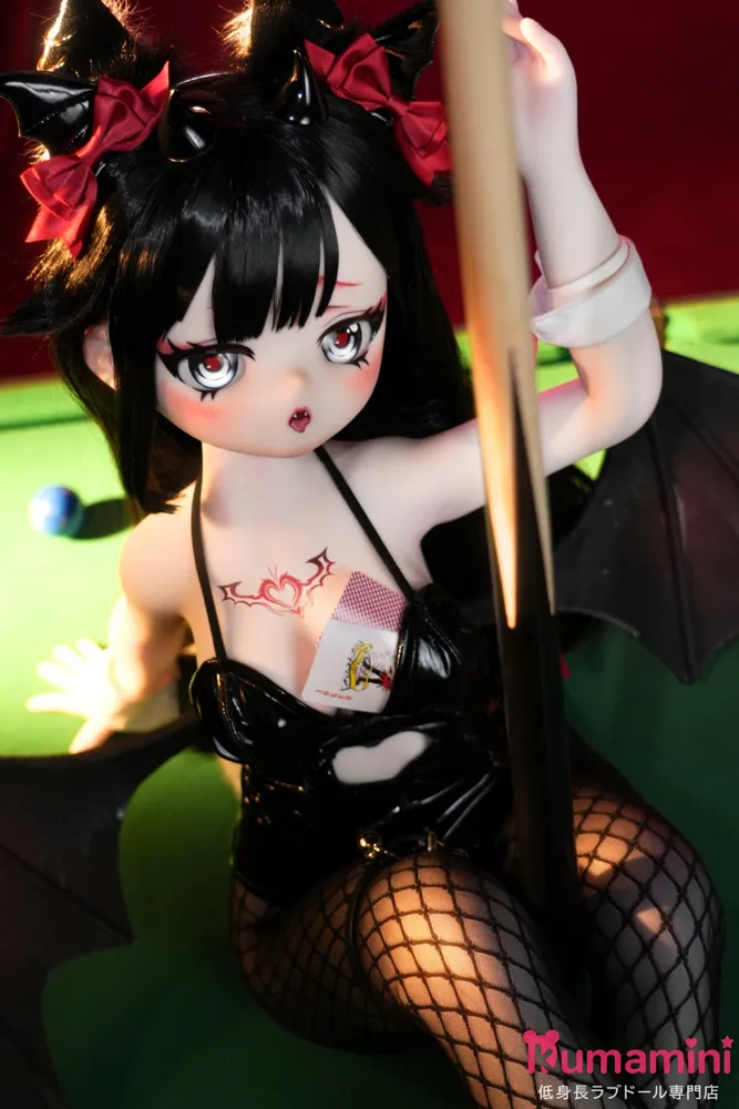 MW Girl（魔物姫）85cm 黑髪 星雅ヘッド アニメドール シリコン製ボディ 肌色＆眼球色＆メイク＆ウィッグは宣材写真と同じ 魔女風コスチューム