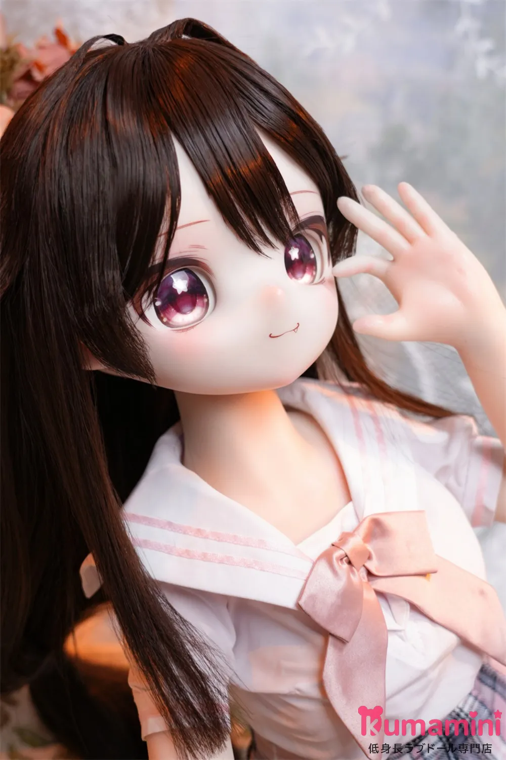 MW Girl(魔物姫) ももヘッド 85cm 7kg  JK服＆黑髪 アニメ風ラブドール 宣材写真通のはシリコン製ボディ 宣材写真と同じ制服も付属