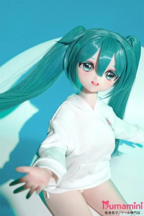 MW Girl（魔物姫）85cm 初音ミク 小音ヘッド ダッチワイフ シリコン製ボディ 肌色＆眼球色＆メイク＆ウィッグは宣材写真と同じ