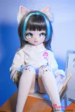 アニメドール 青髪 ロリ系美少女ドール アニメキャラ風ダッチドール 猫耳フィギュア MW Girl