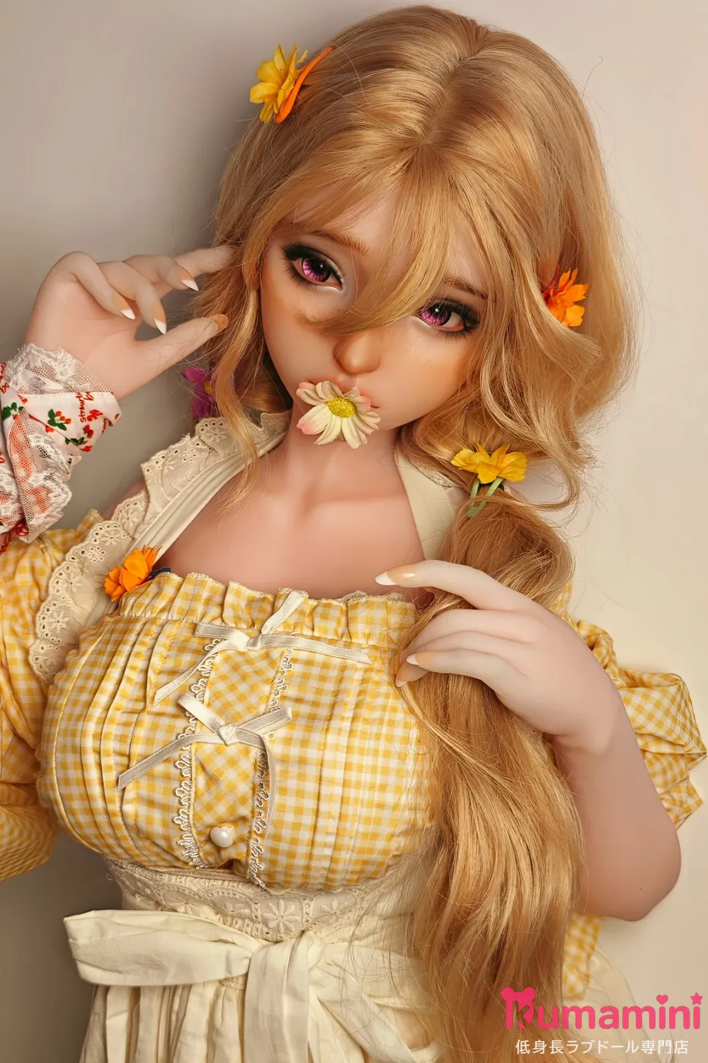 Elsa Babe HB050 香澄悠里ヘッド 144cm  ナチュラルブロンドと花の妖精ラブドール 宣材写真はシリコンボディ