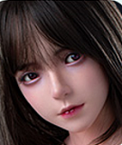 フルシリコン製 FUDOLL ラブドール 148cm Dカップ 環奈ヘッド 伏し目可愛いブラウンヘア美少女ドール 口開閉機能+リアル口腔付き