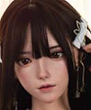 フルシリコン製 FUDOLL ラブドール 148cm Dカップ 環奈ヘッド 伏し目可愛いブラウンヘア美少女ドール 口開閉機能+リアル口腔付き