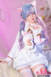 ロリータ風デザインのラブドール 猫耳ドール