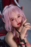 ピンク髪のサキュバス風ドール 角付きサキュバスドール