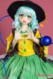 ダッチワイフドール 青い球体アクセサリーを手に持つアニメドール