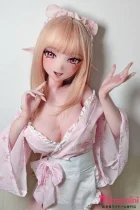 Elsa Babe AHR022 夏池空ヘッド エルフ耳美少女 ピンク浴衣 ラブドール 宣材写真は140cm-M ボディー選択可能