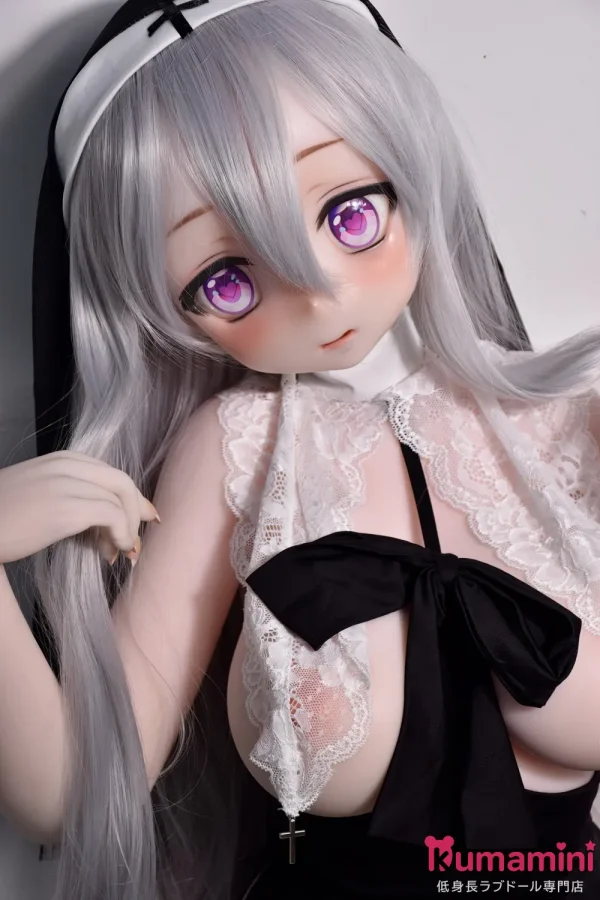 Elsa Babe RAD040 清野柠檬ヘッド 140cm-M 銀髪シスター風アニメフェイス美少女ドール ボディー素材選択可能
