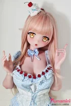 Elsa Babe AHR025 桃井光代ヘッド 144cm 青×白ギンガムチェックのロリータドレス 宣材写真はシリコンボディ