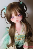 ダッチワイフ ミントグリーン衣装のアニメ顔ラブドール