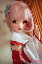 【1.31迄セール！ 足指関節＋ゼリーお尻付属、MSシリーズ専属付属品も!!!】BCDOLL  【MSシリーズ】　M02ヘッド 135cm-D 桃色ショート×巫女風コスのアニメ美少女ラブドール オーラル機能付き シリコン製 ラムコス
