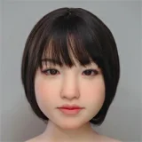 J-cute 128cm  AGB08 衣音ヘッド 髪の毛植毛 フルシリコン製ダッチワイフ  ピンクの可愛い下着姿