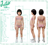 J-cute 128cm  AGB08 衣音ヘッド 髪の毛植毛 フルシリコン製ダッチワイフ  ピンクの可愛い下着姿