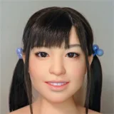 J-cute 133cm  AGB08 衣音ヘッド 髪の毛植毛 フルシリコン製ダッチワイフ  ピンクの可愛い下着姿