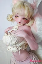 Elsa Babe 140cm M AHR023 诹访部晴香 狐耳ケモミミ美少女ラブドール 金髪ツインテール＆ふわふわ尻尾付き カスタマイズ可