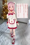 【1.31迄セール！ 足指関節＋ゼリーお尻付属、MSシリーズ専属付属品も!!!】BCDOLL  【MSシリーズ】　M02ヘッド 135cm-D 桃色ショート×巫女風コスのアニメ美少女ラブドール オーラル機能付き シリコン製 ラムコス