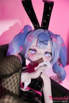 MW Girl（魔物姫）85cm 初音兔子洞 COS 二次元バニー風ミニラブドール ソフトビニール製頭部&シリコン製ボディ 肌色＆眼球色＆メイク＆ウィッグは宣材画像と同じ 宣伝画像と同じ制服も付属